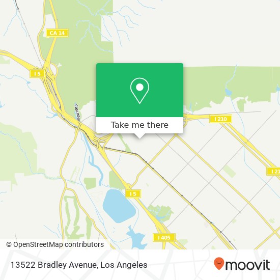 Mapa de 13522 Bradley Avenue