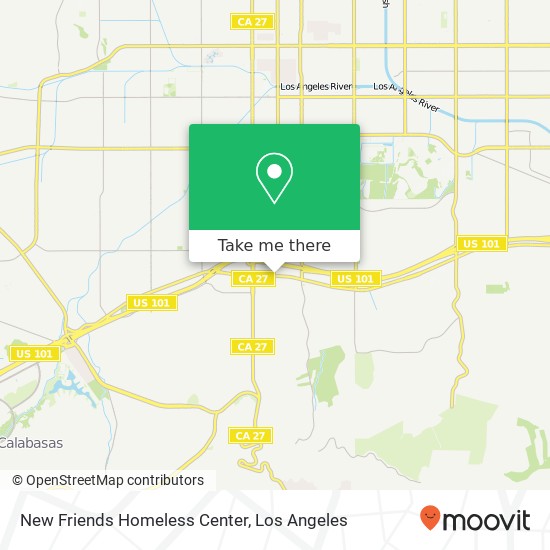 New Friends Homeless Center map