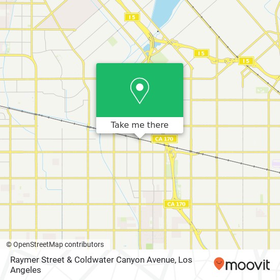 Mapa de Raymer Street & Coldwater Canyon Avenue