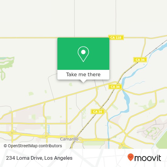 234 Loma Drive map