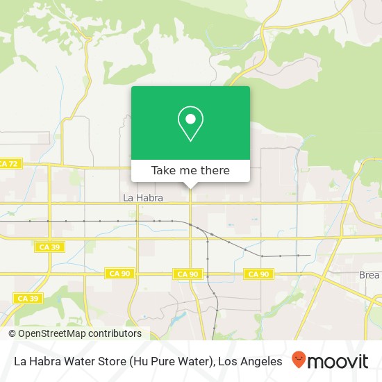 La Habra Water Store (Hu Pure Water) map