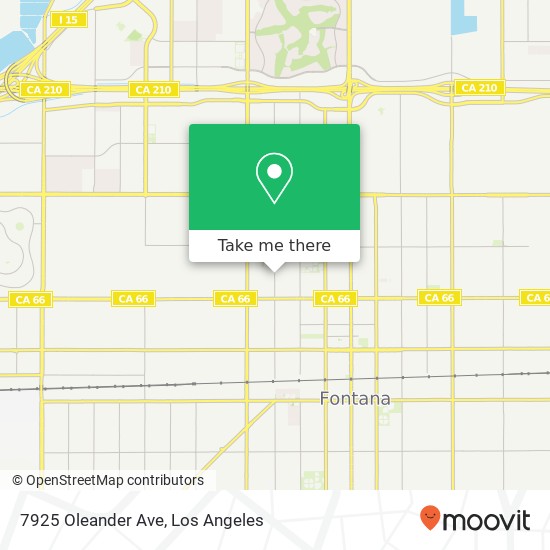 7925 Oleander Ave map