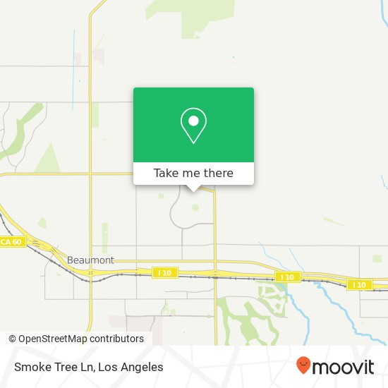 Mapa de Smoke Tree Ln