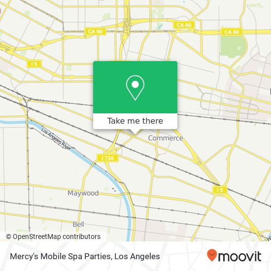 Mercy's Mobile Spa Parties map