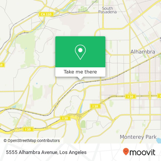 5555 Alhambra Avenue map