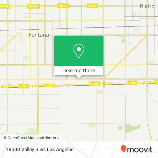 Mapa de 18030 Valley Blvd