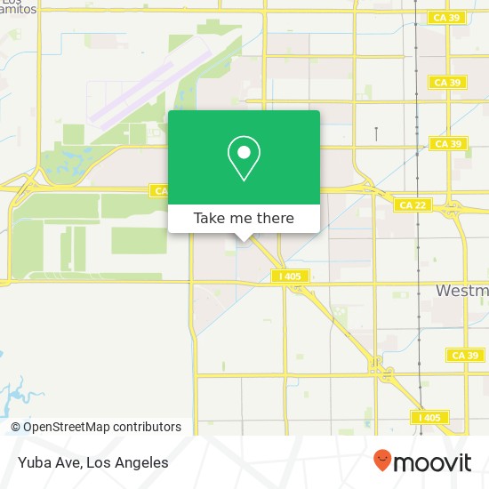 Yuba Ave map