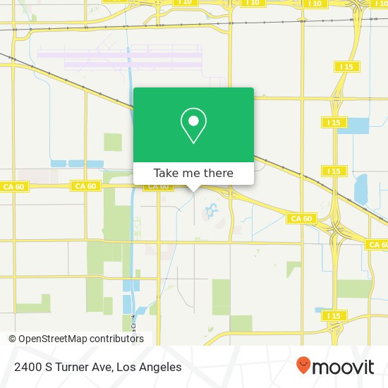 Mapa de 2400 S Turner Ave