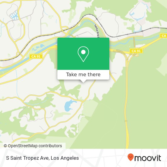 Mapa de S Saint Tropez Ave