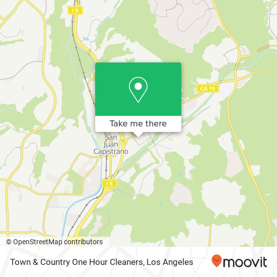 Mapa de Town & Country One Hour Cleaners