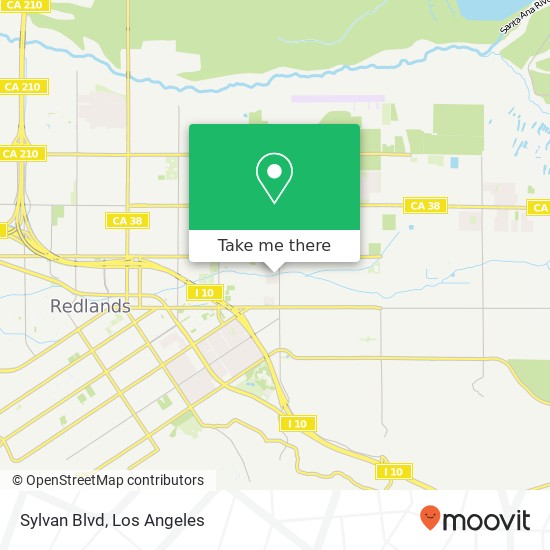 Sylvan Blvd map