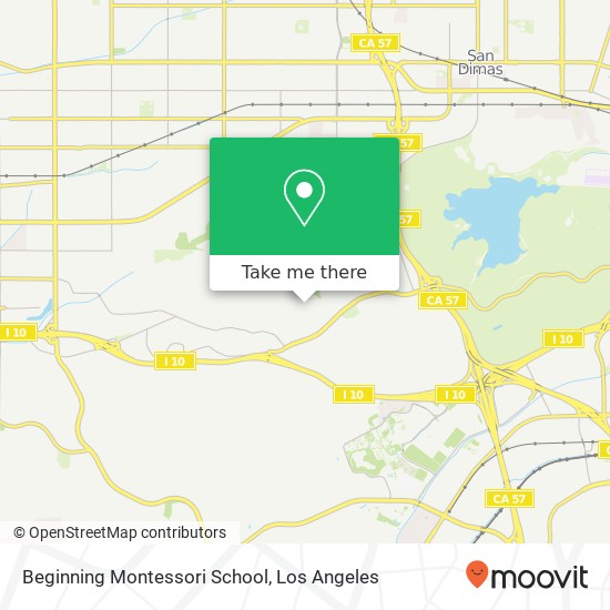 Beginning Montessori School map