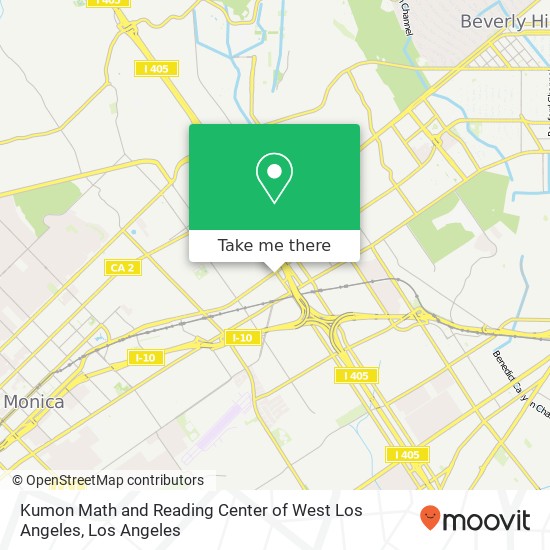 Kumon Math and Reading Center of West Los Angeles map