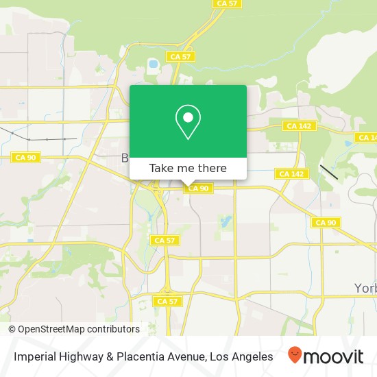 Imperial Highway & Placentia Avenue map