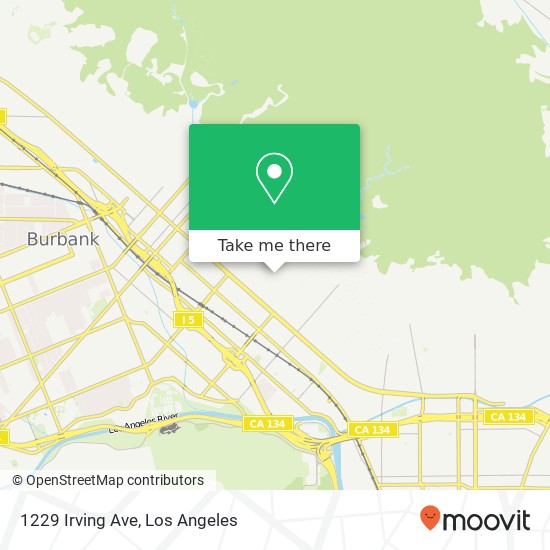 Mapa de 1229 Irving Ave