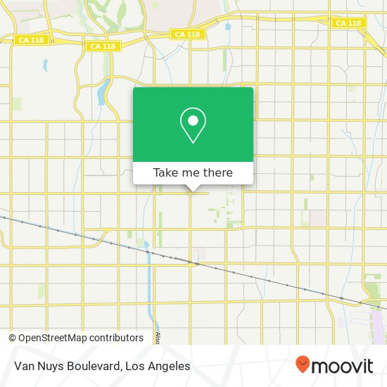 Van Nuys Boulevard map