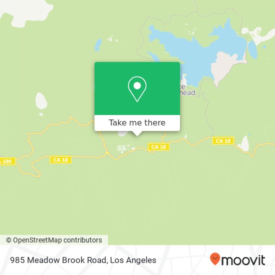 Mapa de 985 Meadow Brook Road