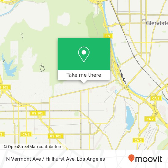 Mapa de N Vermont Ave / Hillhurst Ave