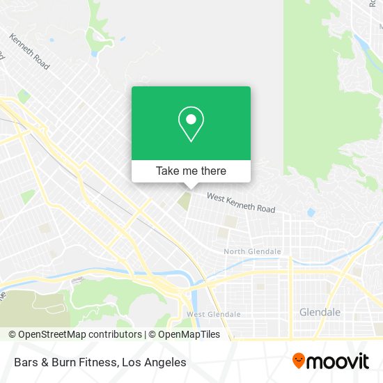 Bars & Burn Fitness map