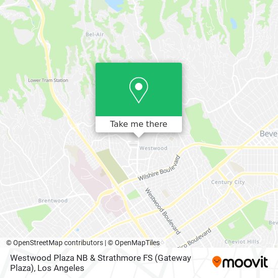 Mapa de Westwood Plaza NB & Strathmore FS (Gateway Plaza)