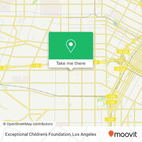 Exceptional Children's Foundation map