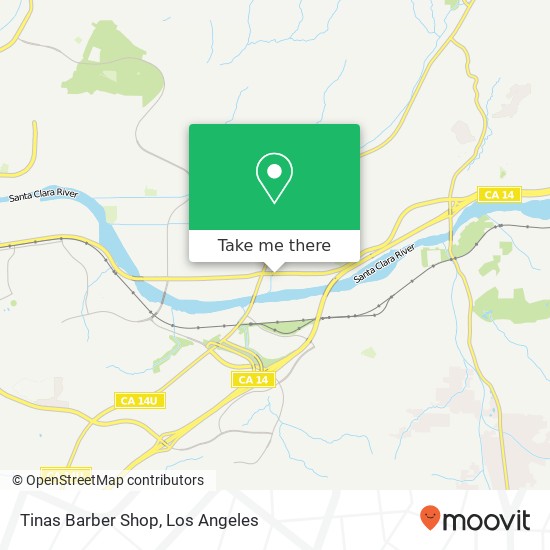 Tinas Barber Shop map