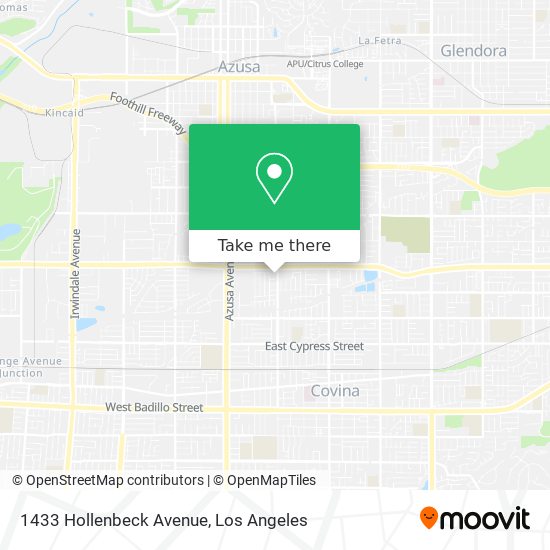 Mapa de 1433 Hollenbeck Avenue