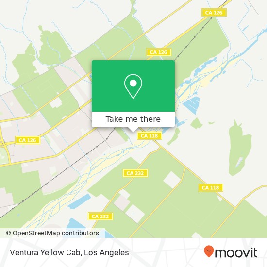 Ventura Yellow Cab map