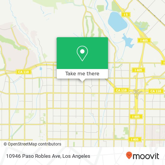 Mapa de 10946 Paso Robles Ave