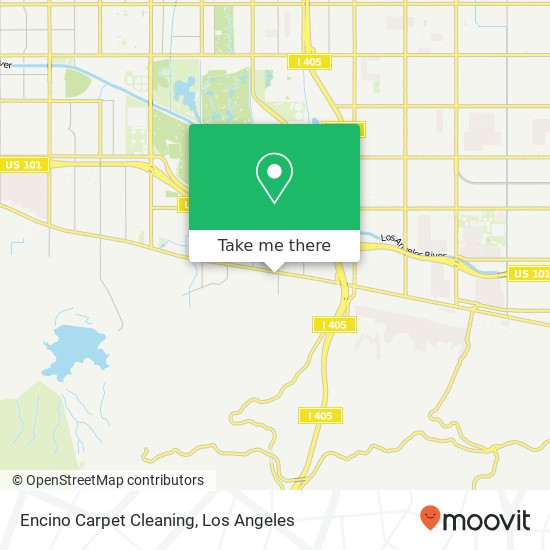 Encino Carpet Cleaning map