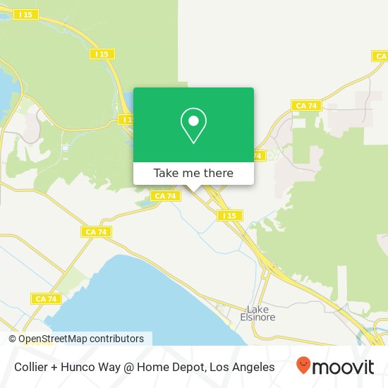 Collier + Hunco Way @ Home Depot map