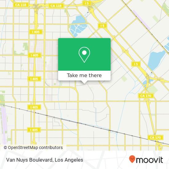 Mapa de Van Nuys Boulevard