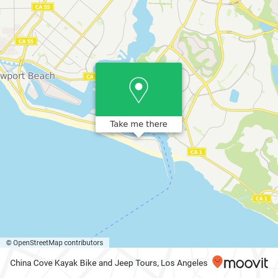 China Cove Kayak Bike and Jeep Tours map