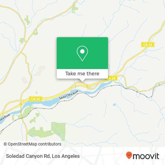 Mapa de Soledad Canyon Rd