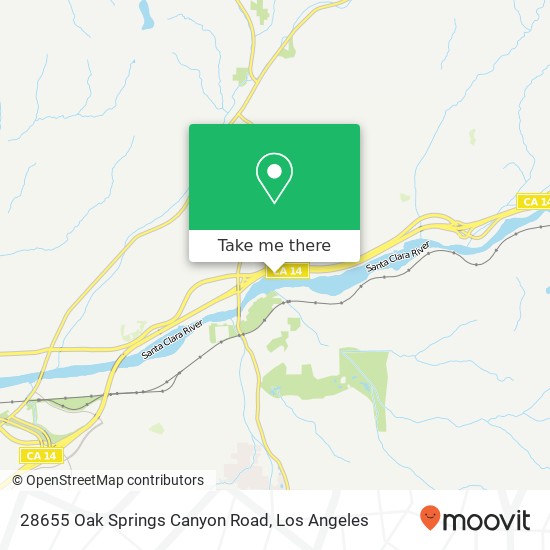 Mapa de 28655 Oak Springs Canyon Road