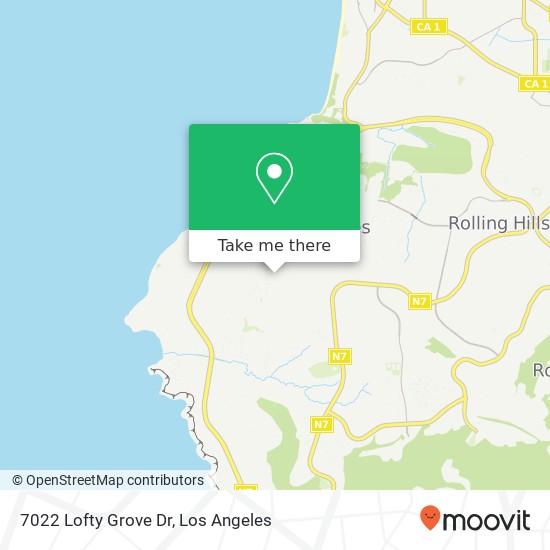 Mapa de 7022 Lofty Grove Dr