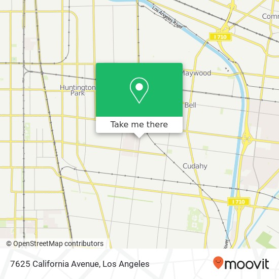 7625 California Avenue map