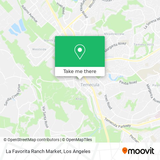 La Favorita Ranch Market map