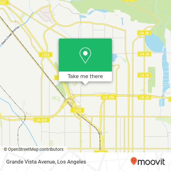 Grande Vista Avenue map