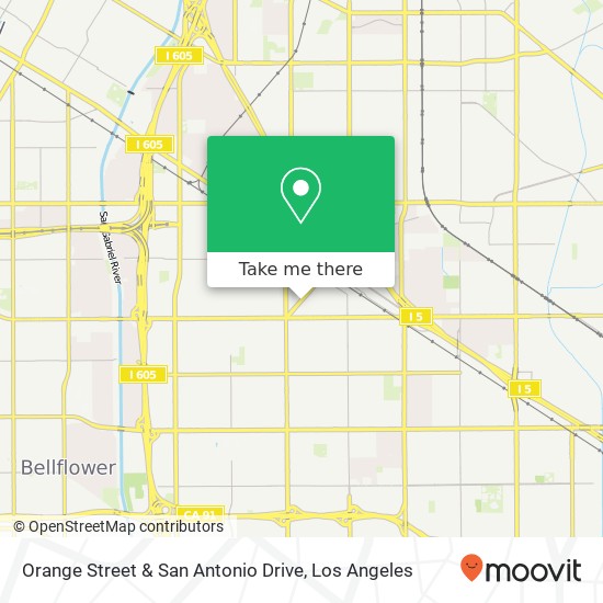 Mapa de Orange Street & San Antonio Drive