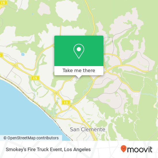 Smokey's Fire Truck Event map