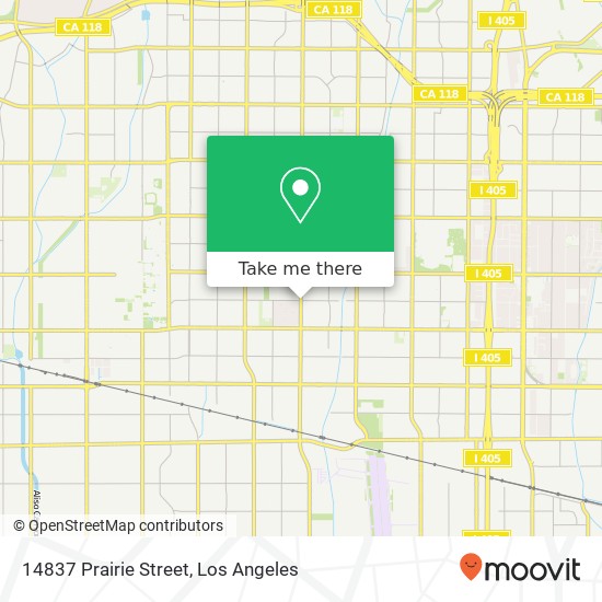 14837 Prairie Street map