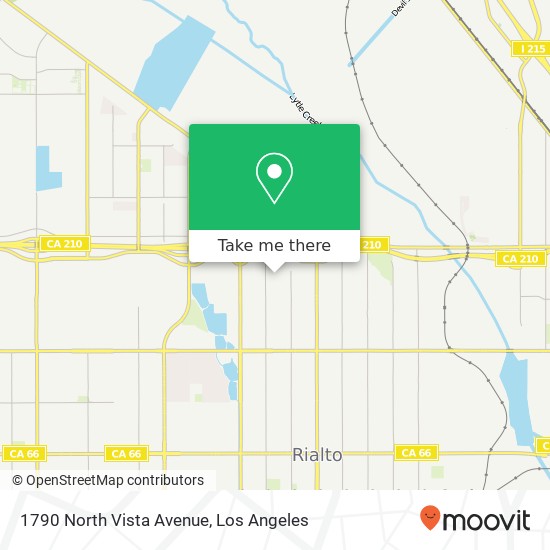 Mapa de 1790 North Vista Avenue