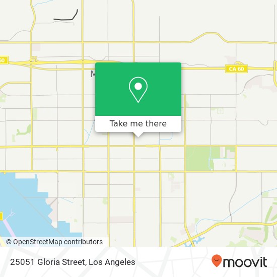 25051 Gloria Street map