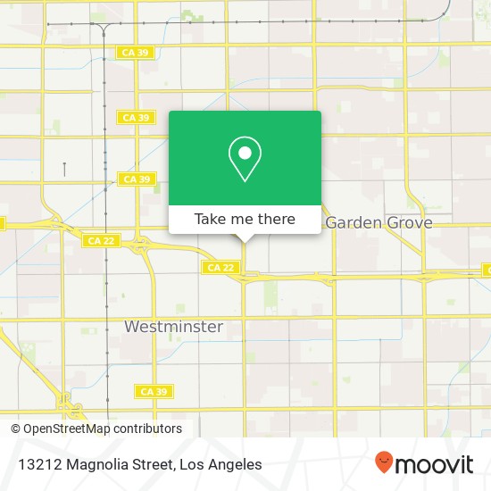 13212 Magnolia Street map