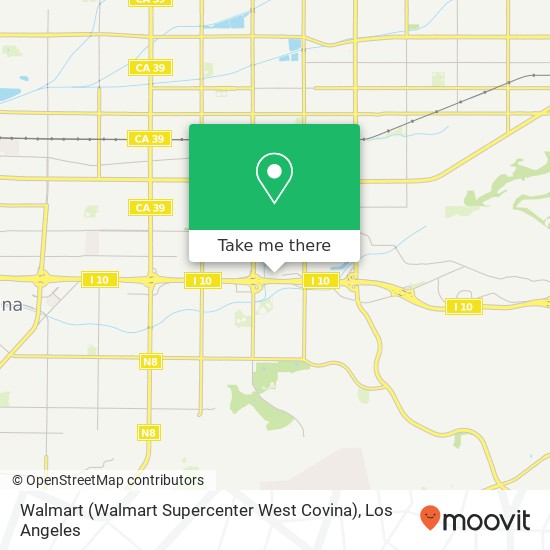 Walmart (Walmart Supercenter West Covina) map