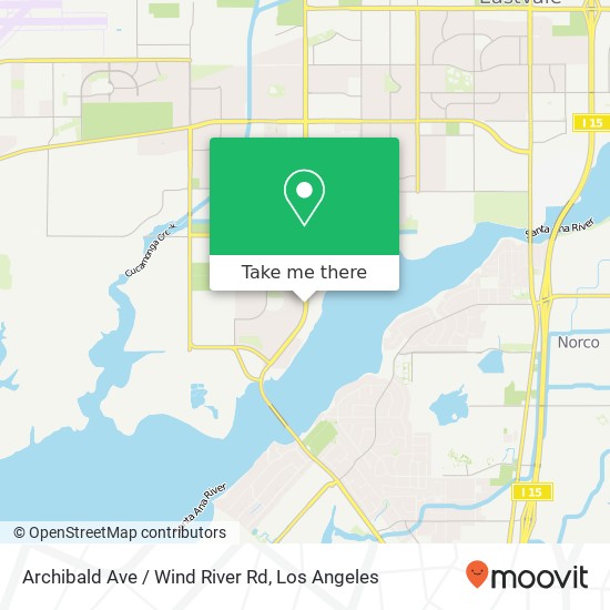 Mapa de Archibald Ave / Wind River Rd