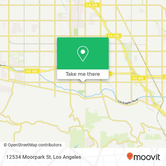 12534 Moorpark St map