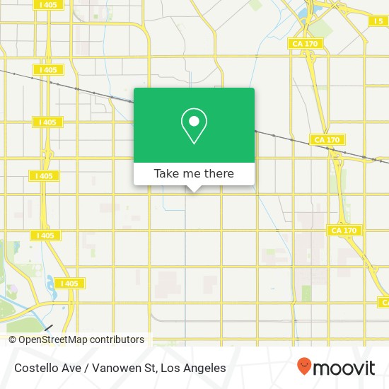 Costello Ave / Vanowen St map