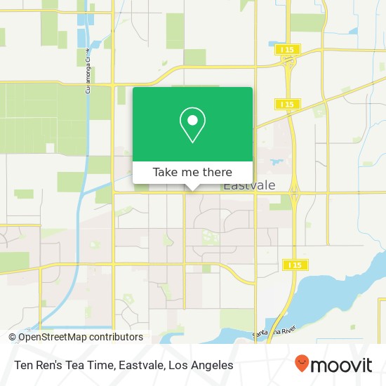 Mapa de Ten Ren's Tea Time, Eastvale